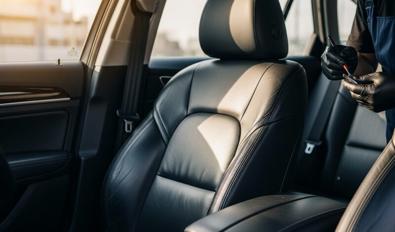 Repair leather car seat in Jacksonville