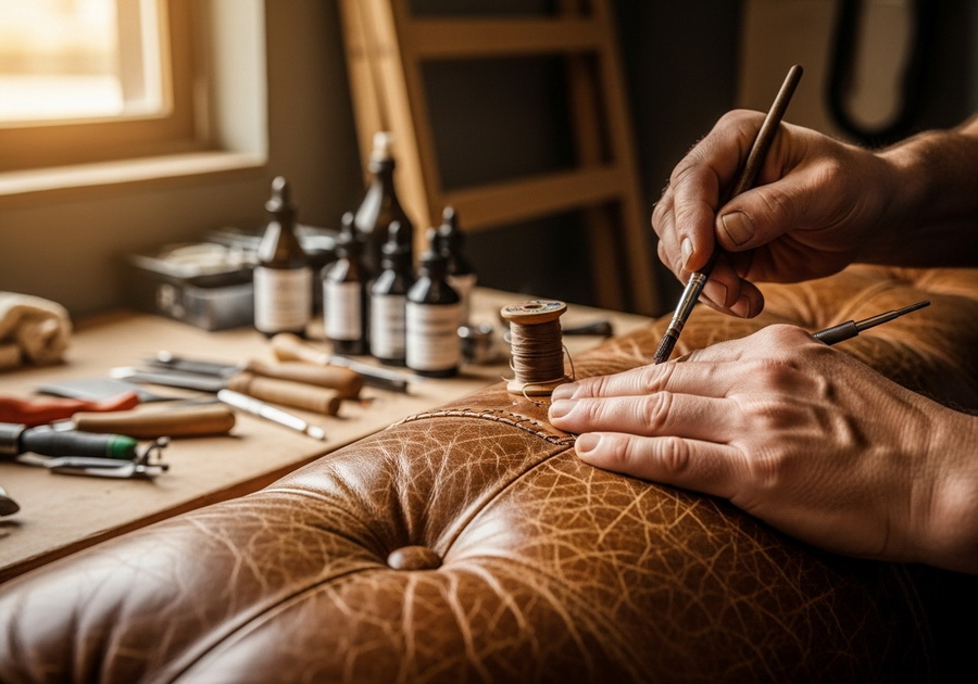 Leather Furniture Repair vs Replacement