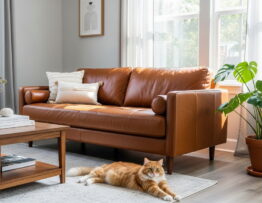 Restoring pet-damaged leather furniture