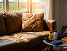 sun-damaged leather repair