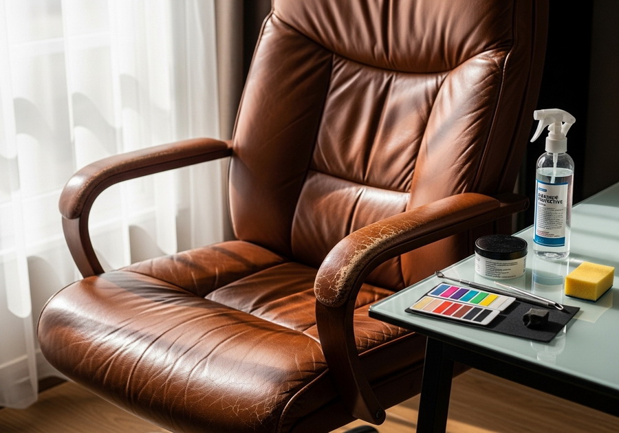 sun-damaged leather repair