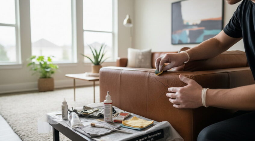 leather sofa repair in Jacksonville